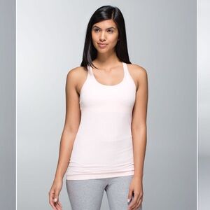 Lululemon Ebb To Street Tank Heathered Pretty Pink size 6